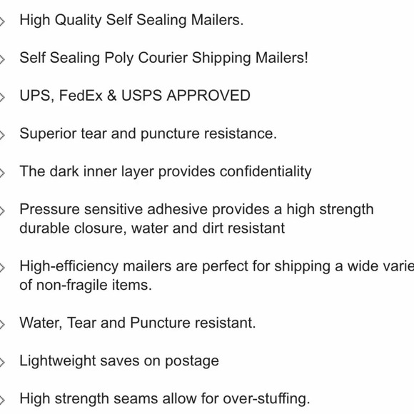 20 POLY MAILERS NEW PINK FLOWERS FLORAL SIZE 10x13 - Picture 4 of 4